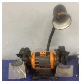 WEN Bench Grinder w/ Lamp Attachment