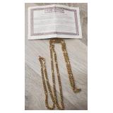 Gold Plated Necklace & Bracelet