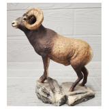Porcelain Ram Sculpture by Schmid