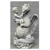 12' Detailed Resin Dragon & Child Garden/Yard Art