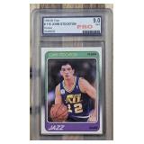 John Stockton Fleet Rookie Graded 9