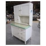 nice painted Hoosier cabinet>