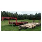 16ft tri axle and 14ft 5th wheel