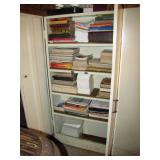 cabinets full of truck, auto, military, radio manuals>