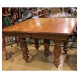 45 inch square oak harvest table >