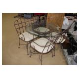 glass top dinette set