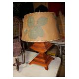 wooden cottage lamp