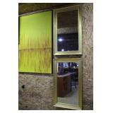 large mirrors and o/c Seagulls painting