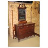 dresser with mirror