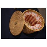 showing basket open and >