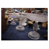 graduated sizes of hand candy dishes