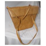 large leather purse >