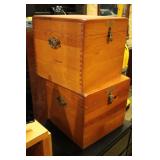 wooden boxes