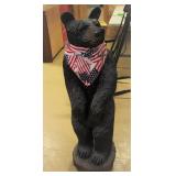 46 inch tall wooden carved bear