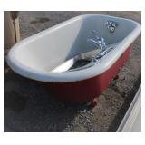 short cast iron claw ball bath tub