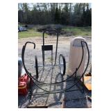 firewood cart and rack
