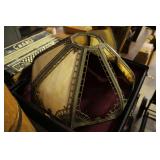 damaged slag glass lamp shade