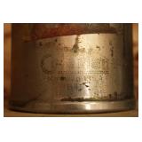 small chrome cookstove close up