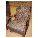 fully upholstered arm chair >