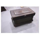 another smaller wooden trunk