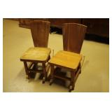 very nice set of Rittenhouse fanback rockers >