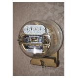 all brass Westinghouse electric meter>