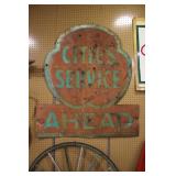 large Cities Service sign