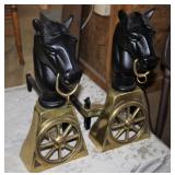 cast iron and brass fireplace >>