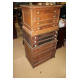 three General Store spool cabinets