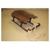 wooden sled