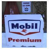 Mobil Premium pump sign with Pegasus >