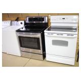 two smooth top electric ranges >