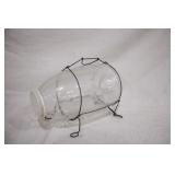 unmarked glass minnow trap >