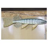 5 foot carved plaque style Pike