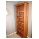 oak adjustable bookcase