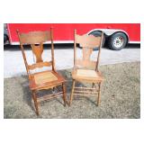 pressed back chairs