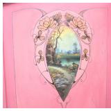 each panel with hand painted scene >>