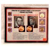 1. Lincoln & Kennedy Coin Display Set called>