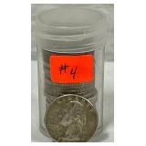 4. 24 1964 Washington Silver Quarters;