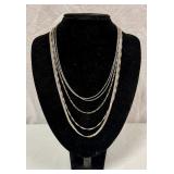 Sterling Silver Necklaces;