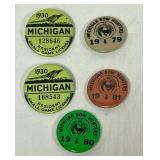 Early Michigan Hunting Pins;