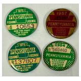 Vintage Pennsylvania Fishing Pins;