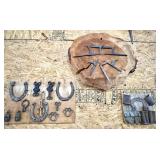 Three Different Metal Art Pieces;