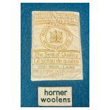 horner woolens 100% wool Blanket;