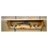 Cowboy Vintage Revolver Art Shelf; Cowboy Vintage Revolver Art Shelf;