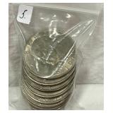 5.) 10- Eisenhower Dollars, 1971-1976; 5.) 10- Eisenhower Dollars, 1971-1976;