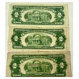 $2 Notes (1928 1953 1963); $2 Notes (1928 1953 1963);