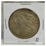 21.) 1921 Morgan Silver Dollar; 21.) 1921 Morgan Silver Dollar;