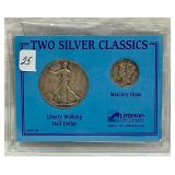 25.) 2- Silver Coins> 25.) 2- Silver Coins>