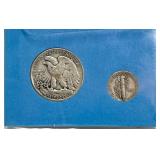 Walking Liberty & Mercury Dime; Walking Liberty & Mercury Dime;
